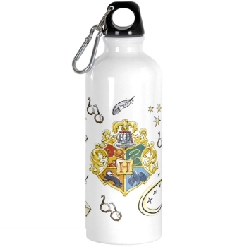 harry potter - borraccia 500ml - hogwarts symbols