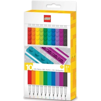 set di 10 penne gel colorate