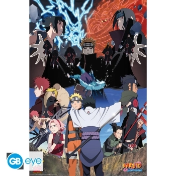 naruto shippuden -  poster maxi 91,5x61cm - rivals