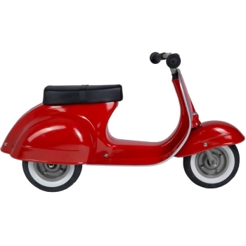 primo classic scooter cavalcabile in metallo - rosso