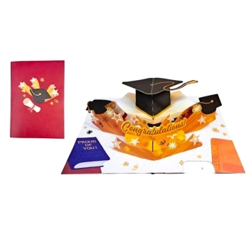 biglietto di auguri - congratulazioni laurea - kirigami
