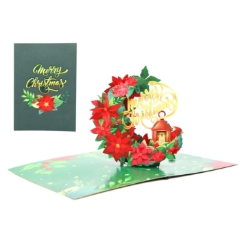 biglietto di auguri - buon natale - kirigami