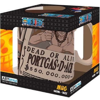 one piece - tazza 460ml - ace wanted
