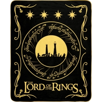 the lord of the ring - la compagnia dell'anello - coperta 150x120cm