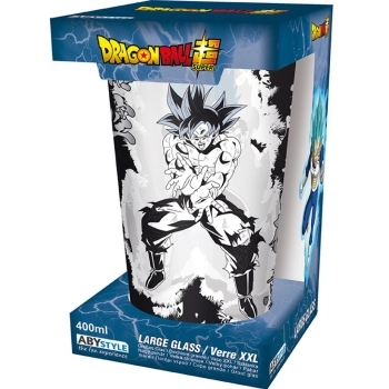 dragon ball super - bicchiere large glass 400ml - goku & vegeta