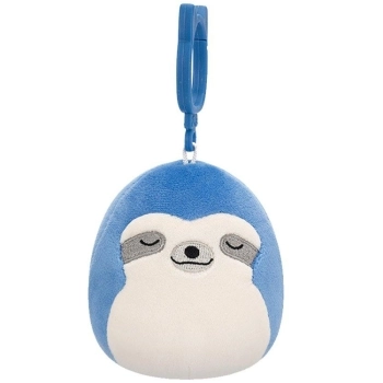 squishmallows clip on - pablito il bradipo blu - peluche 10cm