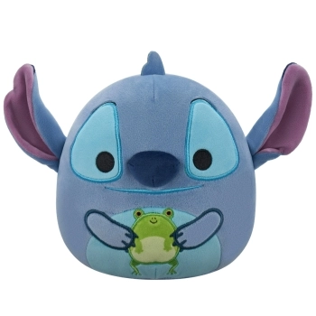 squishmallows - stitch con rana - peluche 25cm