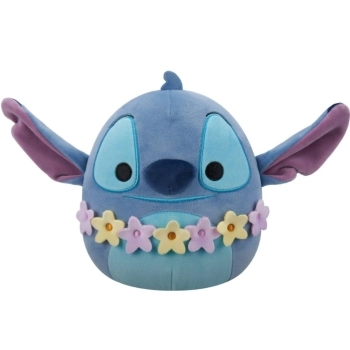 squishmallows - stitch con ghirlanda - peluche 25cm