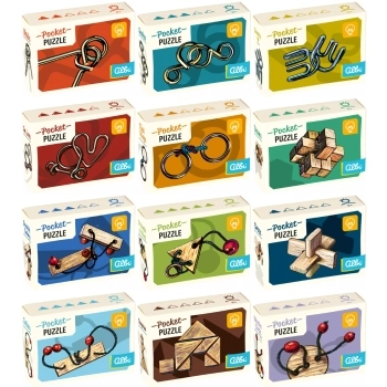 rompicapo pocket puzzle 25cm - modello assortito
