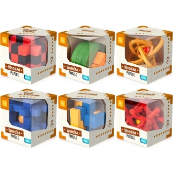 rompicapo wooden puzzle 25cm - modello assortito