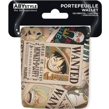 one piece - portafoglio in vinile - wanted