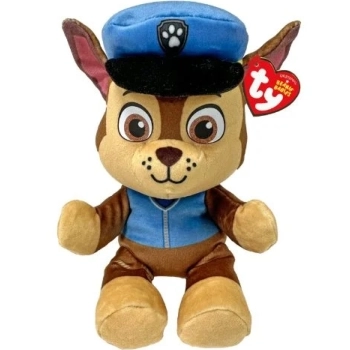 paw patrol floppy chase - peluche 20cm