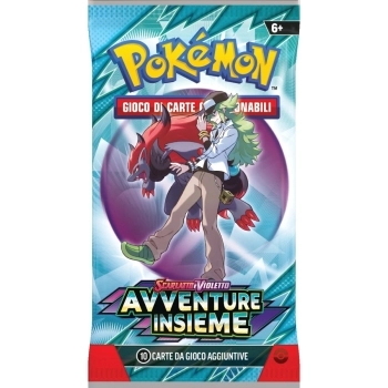 pokemon scarlatto e violetto avventure insieme - bustina singola 10 carte (ita)
