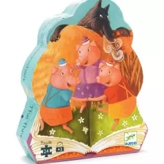 i tre piccoli porcellini - puzzle 24 pezzi