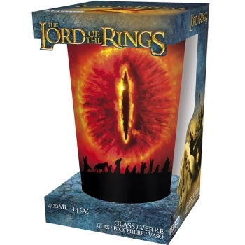 the lord of the rings - bicchiere large glass 400ml - sauron