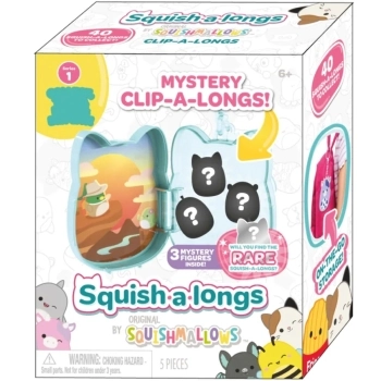 squish a longs - porta-charms con 3 personaggi inclusi - modello assortito