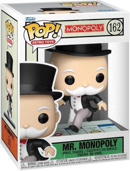 monopoly - mr. monopoly (pass go) 9cm - funko pop! 162