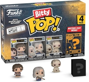 the lord of the rings - 4 pack 3cm  - funko pop bitty