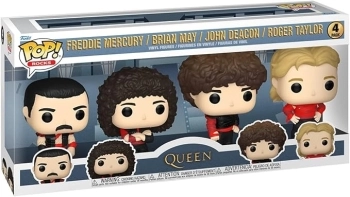 queen - pop rocks: queen - radio gaga 4-pack 9cm - funko pop 375
