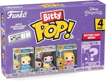 disney - princess cenerentola 4 pack 3cm  - funko pop bitty