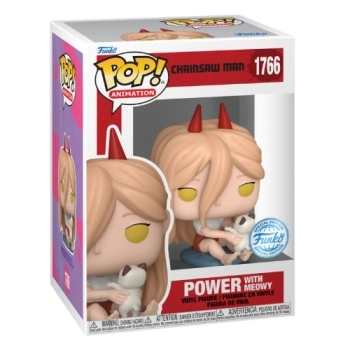 chainsaw man - power with meowy 9cm - funko pop 1766