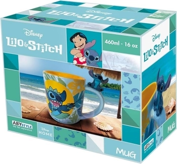 lilo & stitch - tazza 3d 460ml - hawaiian stitch