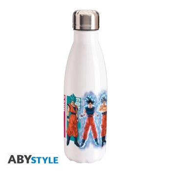 dragon ball super - borraccia in acciaio 500ml - goku transformations