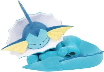 pokemon - sleeping vaporeon - peluche 45cm