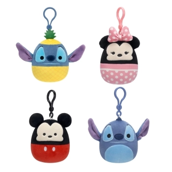 squishmallows clip on - peluche 10cm - modello assortito