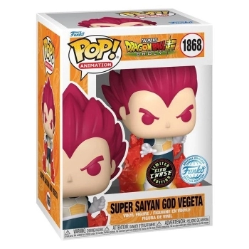 dragon ball super - vegeta super saiyan god 9cm - funko pop! 1868 chase