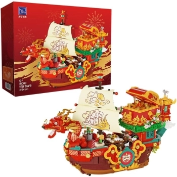 chinese new year dragon boat