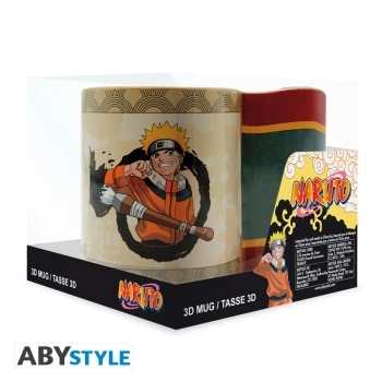 naruto - tazza 3d 460ml - pergamena