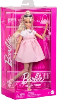 barbie deluxe style - abito rosa pastello con fiocco