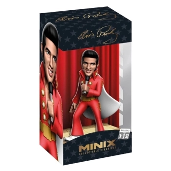 elvis presley - red suit - minix collectible figurines 12cm