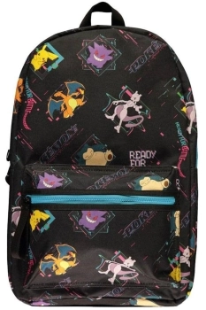 pokemon - zaino ready for battle - charizard, mewtwo, snorlax, pikachu e gengar