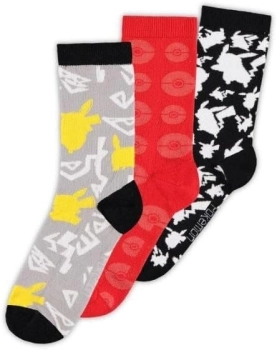 pokemon - crew socks (3pack) - 43/46