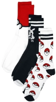 pokemon - calzini (3 pack) 39/42 - poke ball