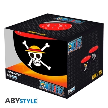 one piece - ciotola 600ml - straw hat jolly roger