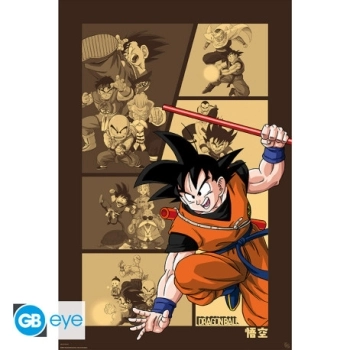 dragon ball - poster maxi 91.5x61cm - goku retro