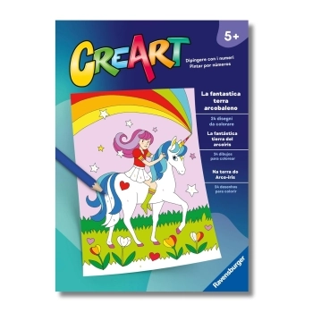 creart - album da colorare - la fantastica terra arcobaleno