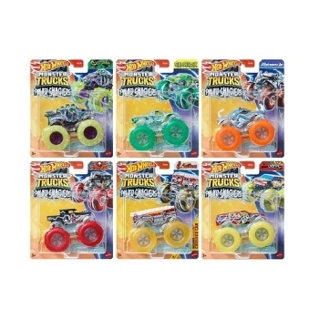 hot wheels monster truck - power smashers 1:64 - modello assortito