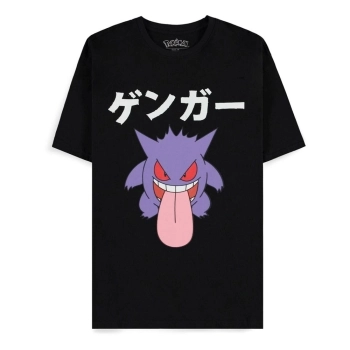 pokemon - gengar japan men's short sleeved t-shirt - taglia l