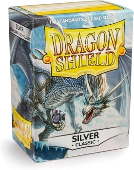 dragon shield standard sleeves - silver classic (100 bustine protettive)