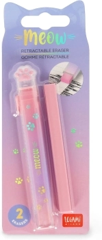 gomma retrattile con ricarica meow - kitty