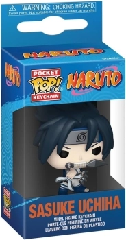 naruto classic - sasuke uchiha 4cm - funko pocket pop! portachiavi