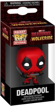 deadpool & wolverine - deadpool 4cm - funko pocket pop! portachiavi