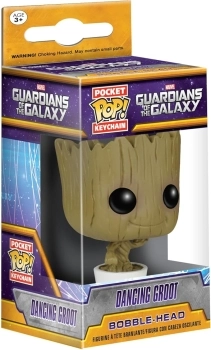 marvel: guardians of the galaxy - dancing groot - portachiavi pop! 12cm