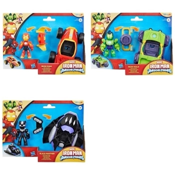 iron man and friends - personaggio con veicolo - modello assortito
