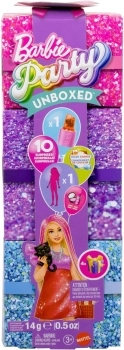barbie party suprise make-up party bionda - vestito rosa