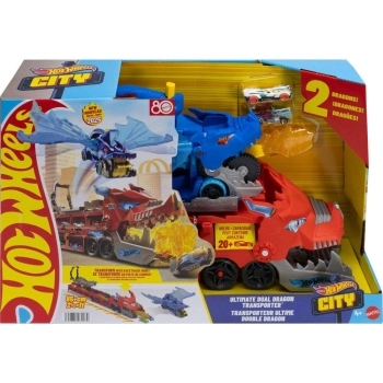 hot wheels city - drago trasportatore trasformabile